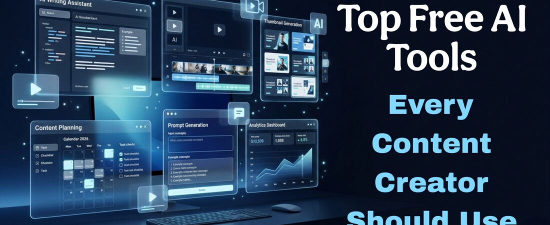 Top Free AI Tools Every Content Creator Should Use In 2026